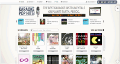 Desktop Screenshot of karaokepophits.com