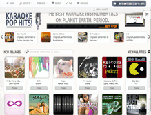 Tablet Screenshot of karaokepophits.com